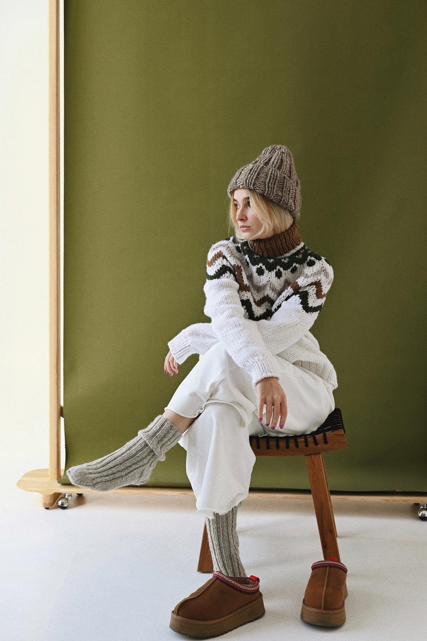 Handmade Merino Wool Socks: Thin Knit Unisex Cozy Socks