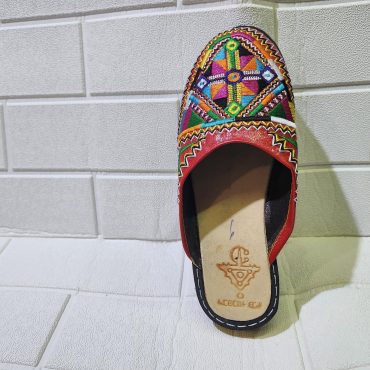 Handmade Moroccan Babouche Slippers For Women – Amazigh Berber Style – Colorful Traditional Moroccan Shoes – Ethnic Artisan Slippers