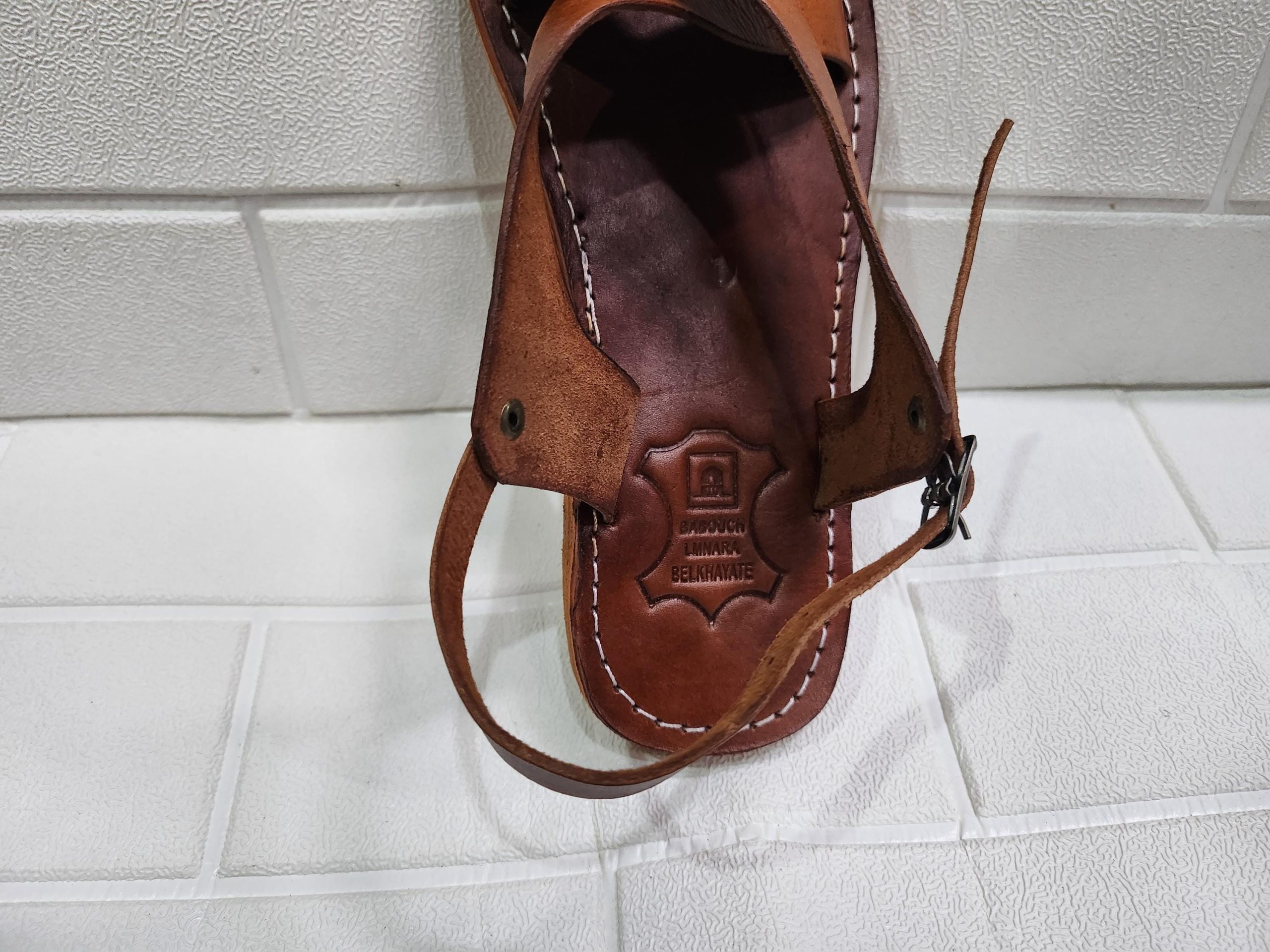 Handmade Moroccan Leather Sandals For Women – Brown Cross Strap Flat Sandals With Ankle Strap, Open Toe Boho Summer Walking Shoes, Gift