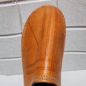 Handmade Moroccan Leather Babouche Slippers – Traditional Artisan House Shoes – Natural Orange Mule Flats – Soft Sole Indoor Shoes For Men