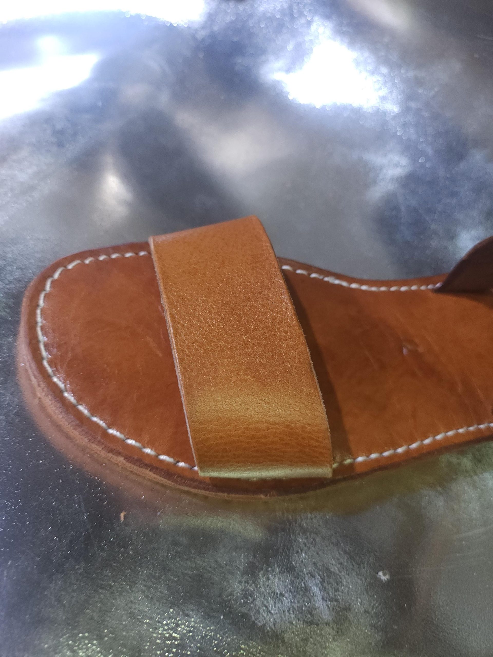 Handmade Moroccan Leather Sandals For Women – Fall Brown Leather Shoes Gift